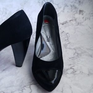 Italian original pumps heels leather suede 8